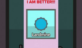 Landmine's biggest fear in diep.io #diep #diepio #shorts #memes