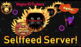 New Selffeed Server in Agma.io || Eating Magma!