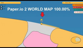 Paper.io 2 WORLD MAP Map Control: 100.00% EPIC