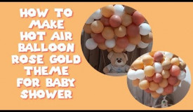 How to make Hot Air Balloon || Rose Gold Theme || Lordz Love DIY