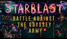 Surrounded by a crowd of odysseys.  My best game on Bastion in STARBLAST.IO