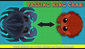 MOPE.IO PASSING KING CRAB!? NEW EMPEROR CRAB AFTER KING CRAB! Mope.io Hack/Glitch [Mopeio]