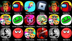 Tom Friends,Red Ball 4,Save The Girl,Slither.IO,Roblox,Poppy Playtime Chapter 2,,Garten Of Banban