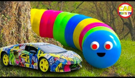 Slither.io and Car Toys In Real Life | Spider Man Save Car Toys From Monster | Car Toys TV