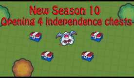 Zombs Royale | New Season 10 Opening 4 Independence Chests And Solo VS Squad