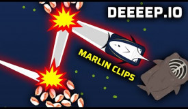 HITTING CLIPS WITH MARLIN!!!! (EPISODE 1) | Deeeep.io gameplay