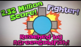 DIEP.IO: 2.32 MILLION SCORE - Invincible Soldier! [Fighter]