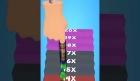 Finger Runner Tall Finger Runner 3D Level 79 #shorts  Reverse Video