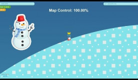 Paper.io 3 Map Control: 100.00% [Snow]