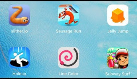 Slither.io, Sausage Run, Jelly Jump, Hole.io, Line Color, Subway Surfers - Gameplay