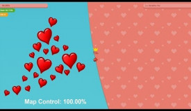 Paper.io 3 Map Control: 100.00% [Heart]