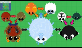 MOPE.IO ANIMAL HYBRIDS! New Mope.io ICE PHOENIX - ZEBRAY - PUFFOCRAB Hybrids! [Mopeio]