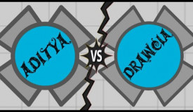 Diep.io - Aditya vs Drawcia (T.ws) - Overlord vs Overlord 1v1 - First to 10 Wins