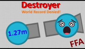 Diep.io | 1.27M Destroyer - World Record Denied!