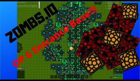 Zombs.io - INSANE 4 Player AFK Base with 6 Entrances!