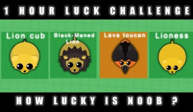INSANE 1 HOUR LUCK CHALLENGE IN MOPE.IO | IS NOOBHIMSELF LUCKY ?