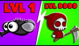 FlyOrDie.io - 4-Player The RED Grim Reaper is OP (New MAX Level) | JeromeASF