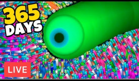 New Playing Slither.io Mobile Game For 1 Year (World Record)