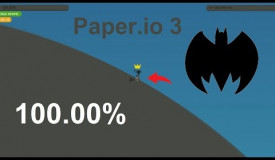 Paper.io 3 INSTANT WIN! Map Control: 100.00%