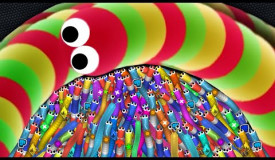 Slither.io A.I. 350,000+ Score Epic Slitherio Best Gameplay! #24 (Real Score)