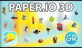 Paper.io 3D Gameplay | Playing With All Skins!
