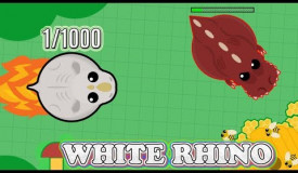 mope.io || new rare White Rhino!! 1/1000 || BlackDragon event 2.15B XP Kill