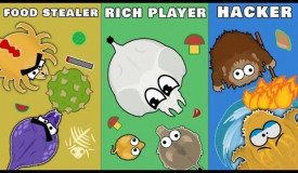 TYPES OF PLAYERS IN MOPE.IO // FOOD STEALERS // RICH PLAYER // HACKER // CAMPER