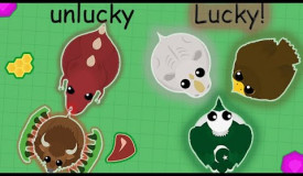 Mope.io Rhino Killed Dino Monster// Lucky Vs Unlucky Player in Mope.io