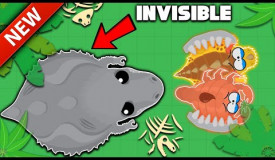 Mope.io NEW *INVISIBLE* T-Rex Glitch In Mope.io // Server TakeOver