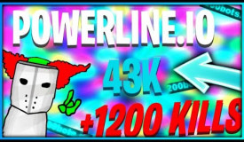 Powerline.io 43k 200bots 1200kills+