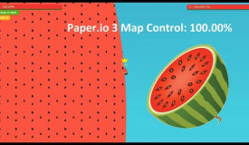 Paper.io 3 Map Control: 100.00% [Watermelon]