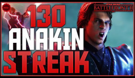 Battlefront-2 130 Max Level Anakin Skywalker Killstreak/Gameplay (On Naboo Two Phases)