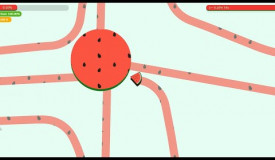 Paper.io 3 Map Control: 100.00% [Invisible watermelon]
