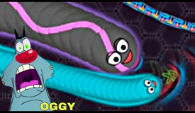 wormat.io | The oggy and Jack funny voice in Hindi worm snake Game