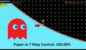 Paper.io 7 Map Control: 100.00% Invisible Hacker