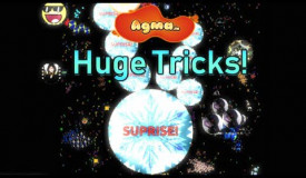 Agma.io - Huge Tricks! + 100XXL Bot gameplay!