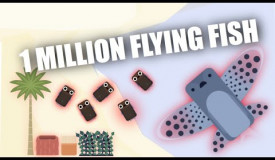 1 MILLION FLYING FISH CHALLENGE!! | Deeeep.io gameplay