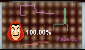 Paper.io Map Control: 100.00% [Money Heist]