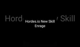 Hordes.io New Skill - Enrage