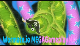 Wormate.io gameplay Top 5 gameplays (MegaGameplayMix)